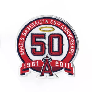 2011 Los Angeles of Anaheim Angels 50th Anniversary Jersey Sleeve Patch - Picture 1 of 1