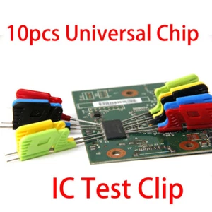 Clips de prueba SOP8 SOIC SMD IC - Juego de abrazaderas de microchip universales de 10 piezas - Imagen 1 de 14