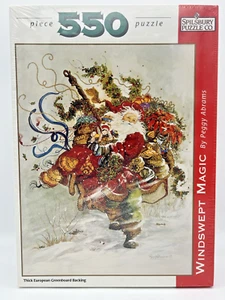Spilsbury Co. Windswept Magic Santa 550-teiliges Puzzle Peggy Abrams 18 Zoll x 24 Zoll NEU - Bild 1 von 3