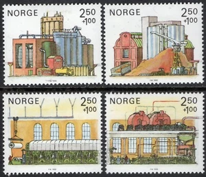 1014 Noruega 1986, NK 998-1001, Workinglife IV, MNH, MI 950-53, SC #B69a-B69d. - Imagen 1 de 1