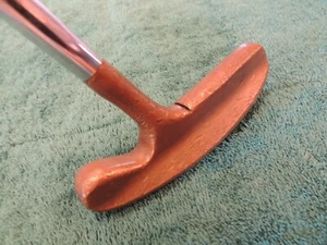 Vintage ACUSHNET FL 5 B JOHN REUTER JR BULLS EYE Brass Putter 35" - Picture 1 of 11