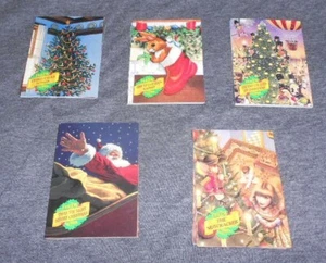 SET CARTOLINE DI NATALE FLEER 1995 - BABBO NATALE - NOTTE PRIMA DI NATALE - Foto 1 di 5