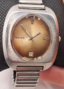 Orologio uomo vintage Bulova automatico N4 quadrante TV retrò anni 70 - Foto 1 di 5