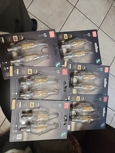 CA 10 Bulbs 60 Watt- USES 5 Watts, Dimmable, LED Candelaria Base X6 - Picture 1 of 3