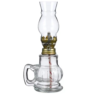 2 Pieces Kerosene Lantern Clear Lamp Oil Glass Lamps for Indoor Use - Picture 1 of 10