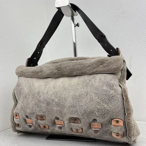 Celine Women Bag Accessory Pouch Mouton Triomphe Fur Limited Edition VHTF Rare P - Picture 1 of 11