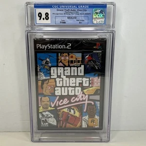 GTA Vice City - Grand Theft Auto Vice City CGC Y-Folds 9.8 A++ PS2 Sealed - Picture 1 of 4