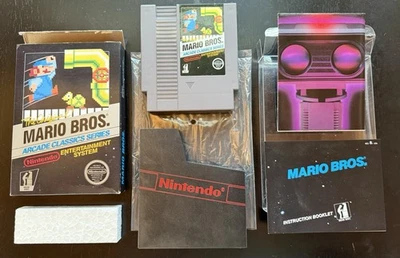 Mario Bros. Arcade Classics Series Complete in Box CIB Hangtab Nintendo NES 🔥 - Image 1 of 4