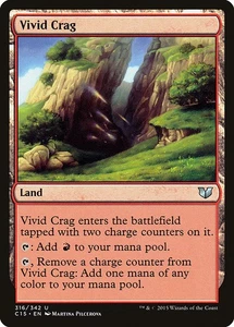 [MTG] Vivid Crag (316) (C15) LP-HP - Picture 1 of 1