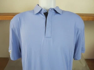 New Mantra Polo Shirt Men's Powder Blue Catalyst Performance Logo Size Large - Picture 1 of 6