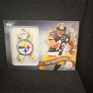 2013 Topps BCA Camo Ribbon. Troy Polamalu Pittsburgh Steelers. PR-TP - Bild 1 von 2