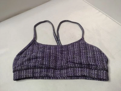 Sujetador deportivo para mujer Lululemon malla púrpura inalámbrico yoga atletismo LIQ Foto 1 de 4