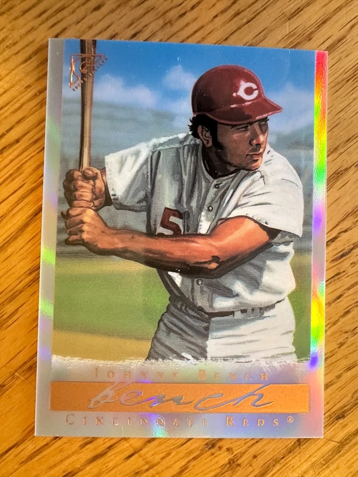 2003 Topps Gallery Hall of Fame Johnny Bench Artists Proof Parallel #20 Reds HOF - Image 1 of 2