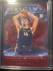 2024-25 Panini Origins Zach Edey RC Maroon Rookie /115 Memphis Grizzlies - Picture 1 of 6