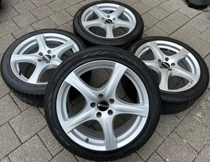 4 ALU 18" WINTERRÄDER PEUGEOT 407 508 RHX 225/45R18 95V RDKS NOKIAN FREIHAUS - Bild 1 von 12
