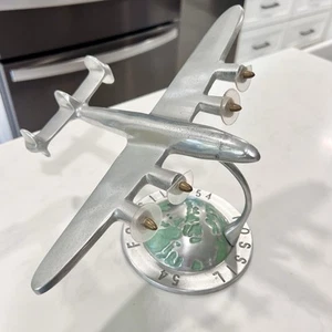 Espositore scrivania vintage Fossil 54 Lockheed Constellation modello aereo in metallo - Foto 1 di 8
