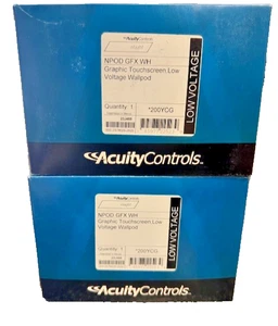 Acuity Controls nLight WallPod Graphic Touch Screen White NPOD GFX WH 200YCG 2pk - Picture 1 of 11