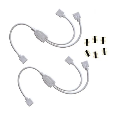 5-Pin Y Splitter Cable 1-to-2 Female Connector for RGBW LED Light Strips - Image 1 of 4