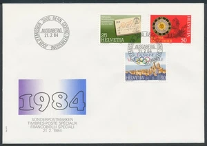 Suiza 1984 Mi.-Nr. 1267-1269 FDC Eventos anuales... Switzerland F.D.C. - Imagen 1 de 1