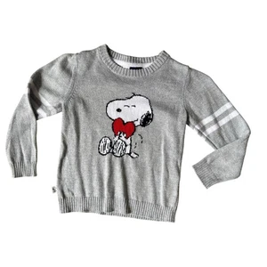 Suéter Janie and Jack Peanuts Snoopy Gris Gráfico Talla 4 - Imagen 1 de 4