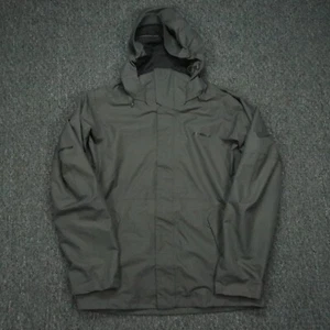 Patagonia Jacket Mens Small Gray Snowshot H2NO Recco Full Zip Pockets Hooded - Picture 1 of 13