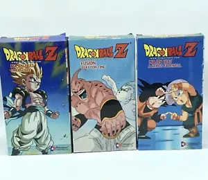 Dragon Ball Z Majin Buu Saga Fusion Play For Time VHS Tape Anime Manga 2002 - Imagen 1 de 12