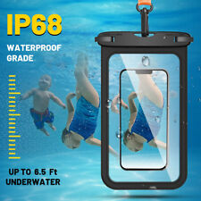 10.5" Waterproof Phone Pouch Case IPX8 Water Proof Cell Phone Dry Bag Cellphones