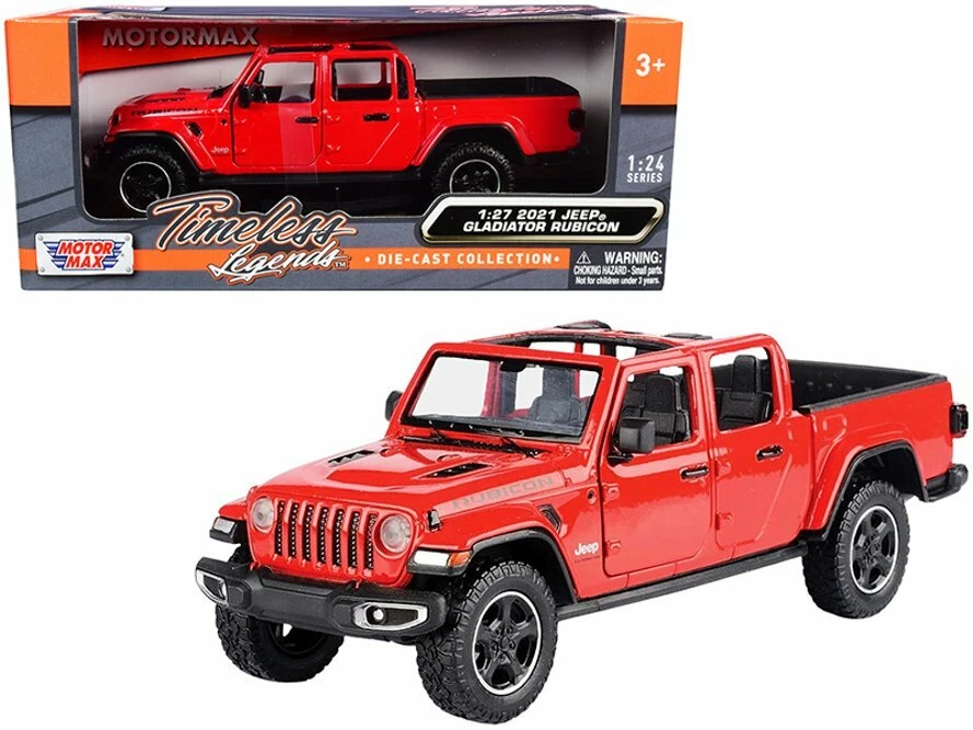 2021 JEEP GLADIATOR RUBICON PICKUP TRUCK 1/27 scale DIECAST CAR MOTOR MAX 79370R - Image 1 of 1