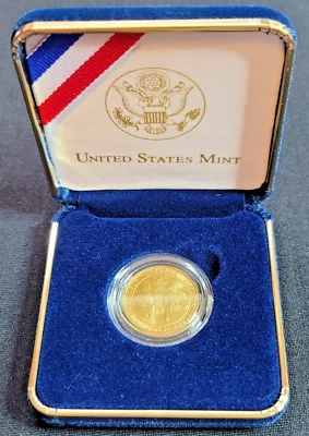 * * * 2007 W Jamestown $5 Gold Commemorative Coin w/box * * * Low Mintage! *** - Image 1 of 4