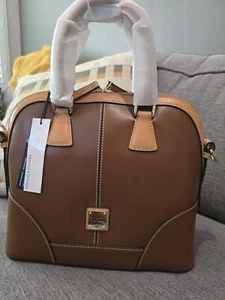 Dooney & Bourke Emerson Collection Domed Satchel Tasche Crossbody Natur NEU Rarität - Bild 1 von 7