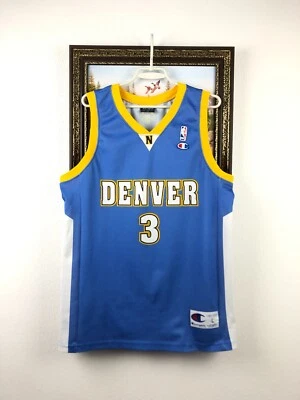 Camiseta de Colección Campeón Iverson Camiseta NBA Denver Nuggets Hombres Rara Talla L Foto 1 de 4