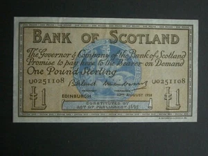 **U**BOS Crisp 'GVF' ** £1**1958 Banknote****** - Picture 1 of 6