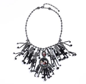 Collar de Swarovski negro con motivo de casino serie Konplott Las Vegas - Imagen 1 de 2