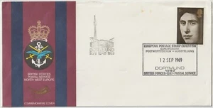 Cubierta de sello GB 1969 Exposición de franqueo europeo Dortmund BFPO 1097 - Imagen 1 de 1