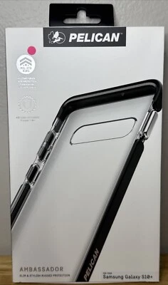 Pelican Ambassador Series Hard Case for Samsung Galaxy S10+ - Clear/Black