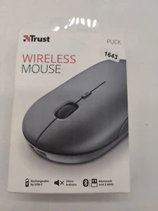 Trust Puck Wiederaufladbare Kabellose Maus, Bluetooth und 2.4 GHz Verbindung - Bild 1 von 8
