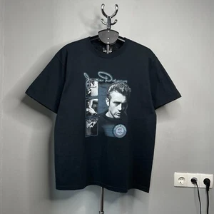Vintage James Dean `The Origin 50TH Anniversary` Black Cotton T-Shirt Size L - Picture 1 of 11