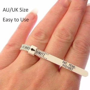 Ring Size Measuring Circle Fit UK/US/HK Officer Finger Size Gauge Men Women Size - Picture 1 of 13