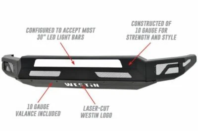 Westin Textured Black Steel Pro-Mod Front Bumper for 2019-2020 Ram 1500 58-41075 - Imagem 1 de 2