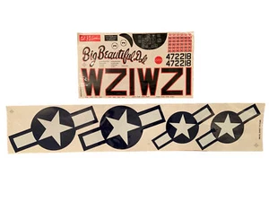 STICKERS ONLY!!!!!! Top Flite P-51D Mustang RC Model Airplane Kit Vintage READ! - Picture 1 of 11