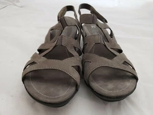 Mephisto grey leather sandals, size 40/9 New - Picture 1 of 6