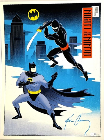KEVIN CONROY Signed 18x24 Mondo Poster Batman: The Animated Series BAS #BJ004337 Cover