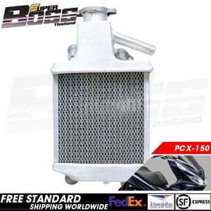 Aluminum Cooling Kit Radiator Comp with Grille Silver For PCX-150 2018-20 - Picture 1 of 6