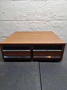 Videostak Video Cassette 2 Drawer Cabinet Holds 24 VHS Tapes Excellent condition - Picture 1 of 11
