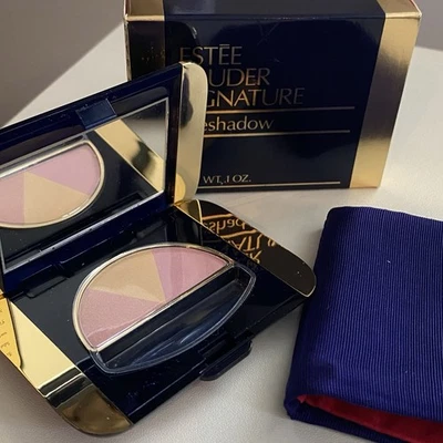 Vintage Estee Lauder Signature Eyeshadow Triad Camellia Sunbeam Pinkshine 07 New - Image 1 of 4