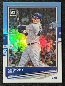 Donruss Optic #143 2020 Anthony Rizzo Carolina azul y blanco Chicago Cubs - Imagen 1 de 2