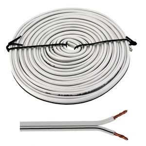 5m Lautsprecherkabel 2x 1,5mm² Weiß Audiokabel Boxenkabel - Picture 1 of 1