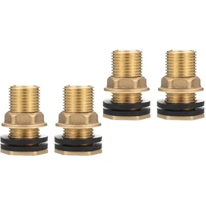 2 PCS Water Tote Hose Adaptor Brass Connector Tank Outlet Fitting - Picture 1 of 12