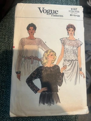 FREE SHIP! 9167 Vogue Patterns Top and Camisole Sz 8, 10 & 12 - Image 1 of 2