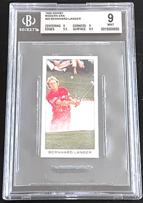 1994 DORMY COLLECTION #20 BERNHARD LANGER BGS 9 VERY LOW POP - Image 1 of 4